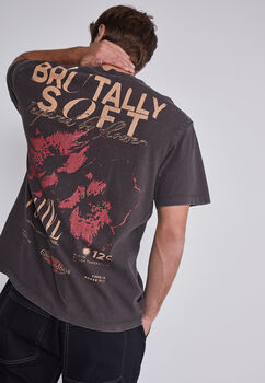 Polera Hombre Flor Gris Sioux